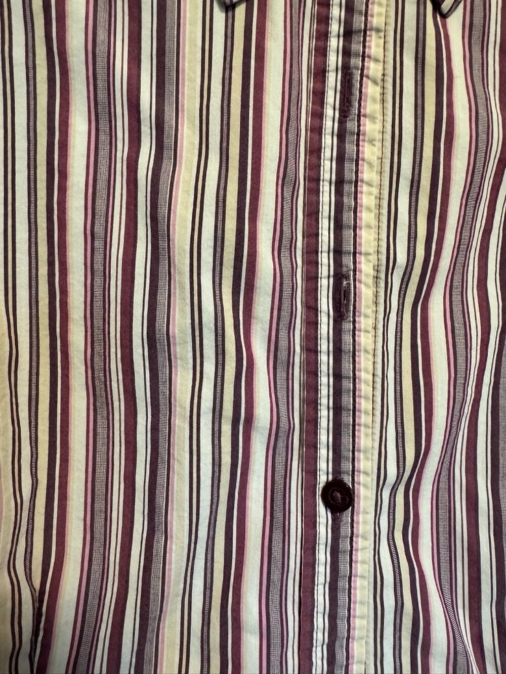 Croft & Barrow M Purple Stripe Button Down Stretch - Picture 5 of 7